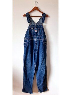Ikeda Denim Vintage Overalls Dark Wash Size Large